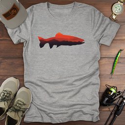 Sunset Trout T Shirt Gift For Fishing Enthusiast