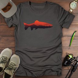 Sunset Trout T Shirt Gift For Fishing Enthusiast