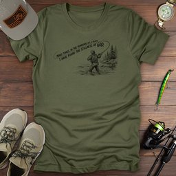 Stillness Of God T Shirt Gift For Fishing Enthusiast