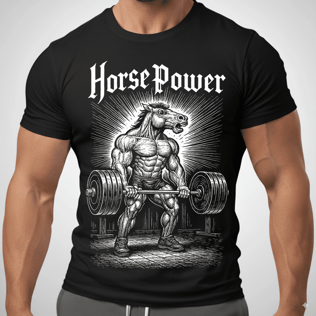 Horse Power T Shirt Gift For Fitness Lover