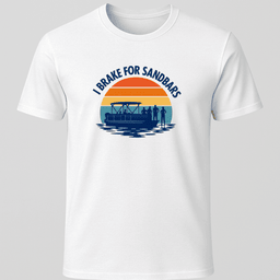 Break For Sandbars Sunset T Shirt Gift For Boat Owner