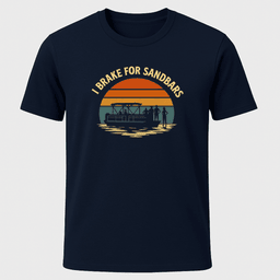 Break For Sandbars Sunset T Shirt Gift For Boat Owner