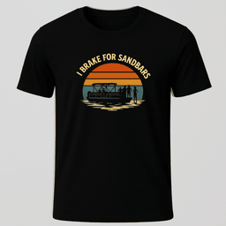 Break For Sandbars Sunset T Shirt Gift For Boat Owner