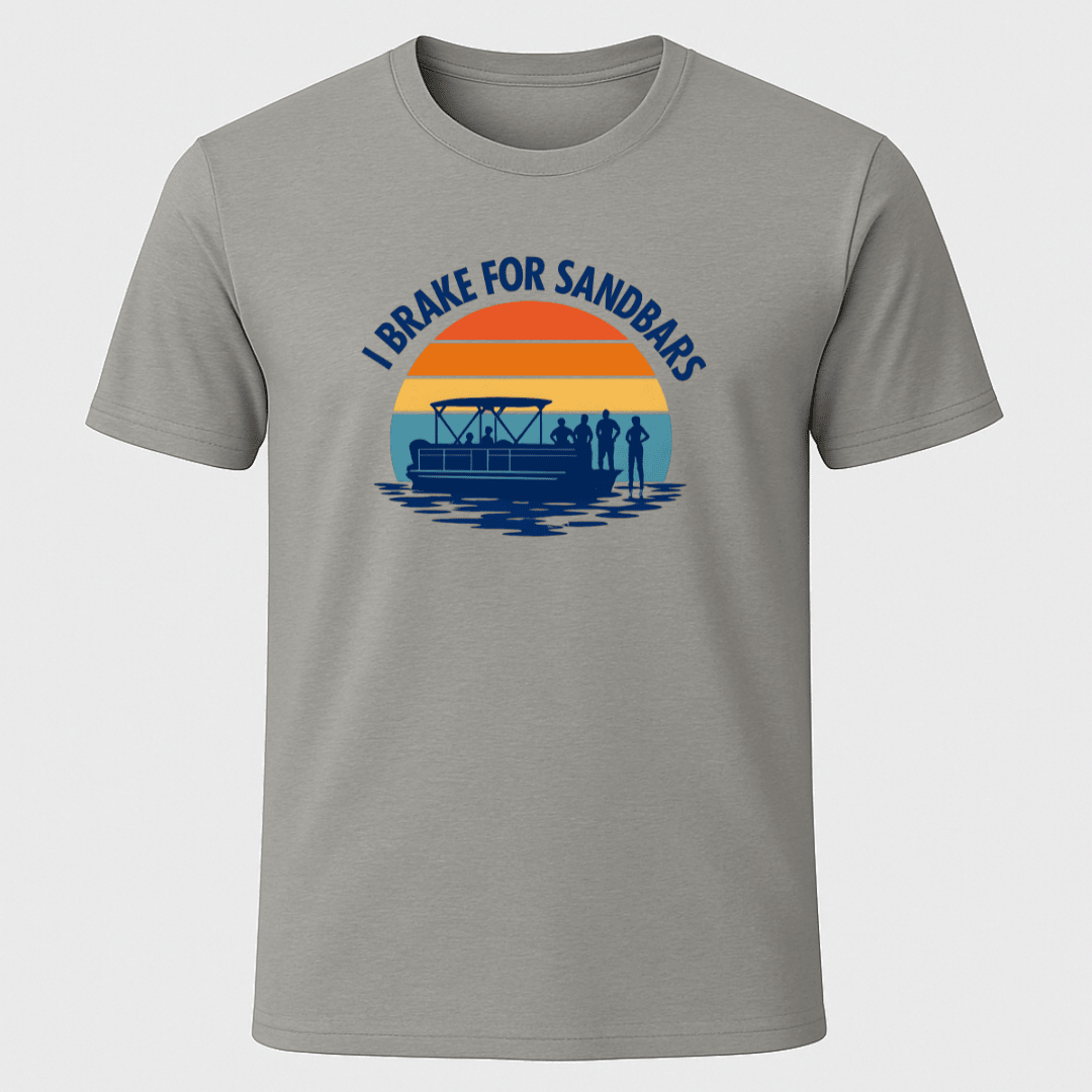 Break For Sandbars Sunset T Shirt Gift For Boat Owner