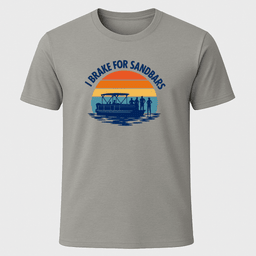 Break For Sandbars Sunset T Shirt Gift For Boat Owner