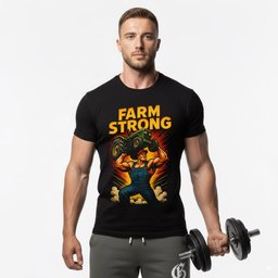 Farm Strong T Shirt Gift For Fitness Lover