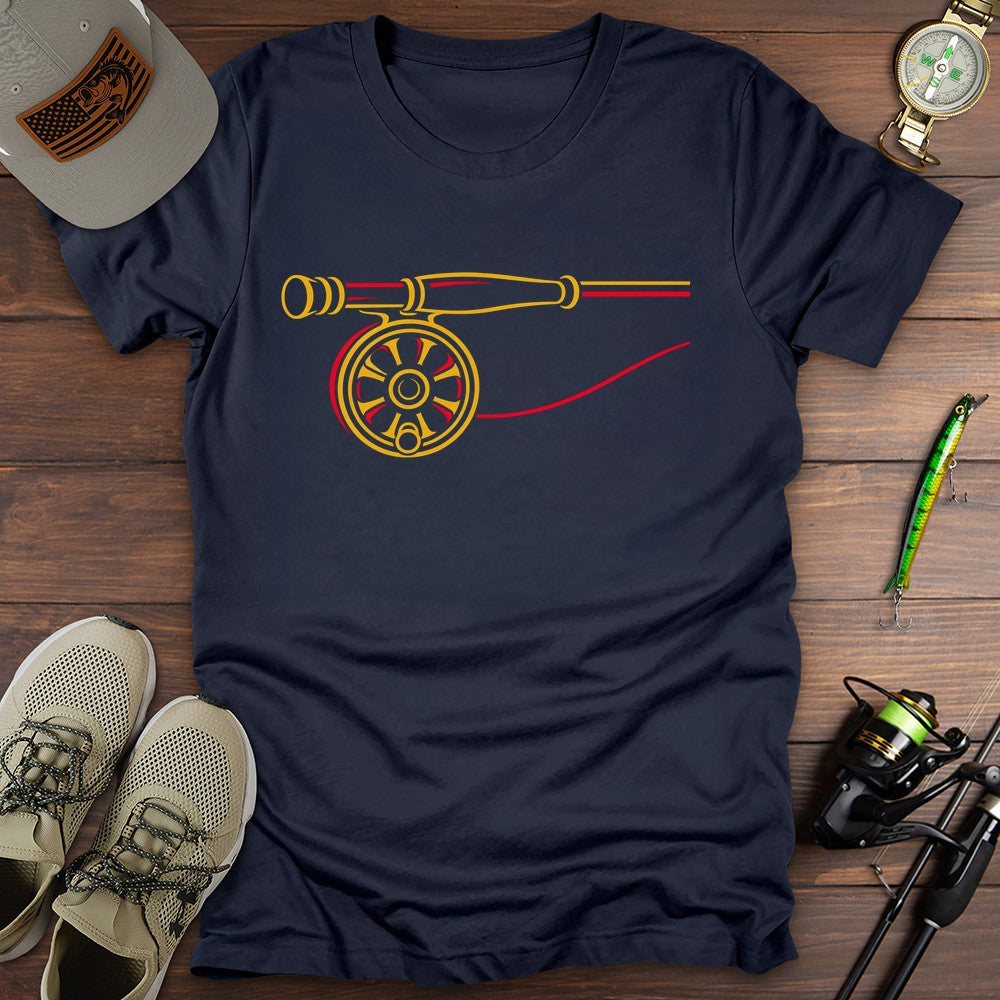 Reel Life T Shirt Gift For Fishing Enthusiast