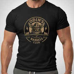 Odins Barbell Club T Shirt Gift For Fitness Lover
