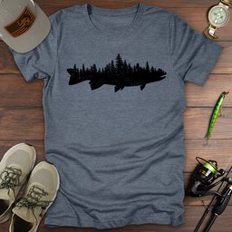 Wilderness Trout T Shirt Gift For Fishing Enthusiast