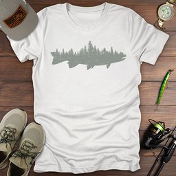 Wilderness Trout T Shirt Gift For Fishing Enthusiast