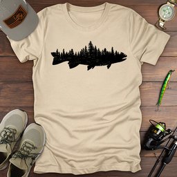 Wilderness Trout T Shirt Gift For Fishing Enthusiast
