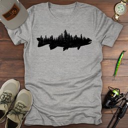 Wilderness Trout T Shirt Gift For Fishing Enthusiast