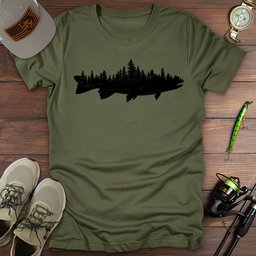 Wilderness Trout T Shirt Gift For Fishing Enthusiast