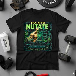Train To Mutate T Shirt Gift For Fitness Lover