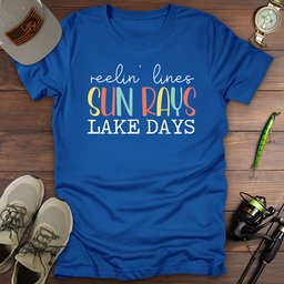 Reelin Sun Days T Shirt Gift For Fishing Enthusiast