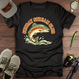 Sunday Stream Club T Shirt Gift For Fishing Enthusiast