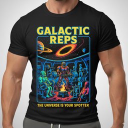 Galactic Reps T Shirt Gift For Fitness Lover