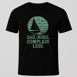 Complain Less T Shirt Gift For Boat Owner