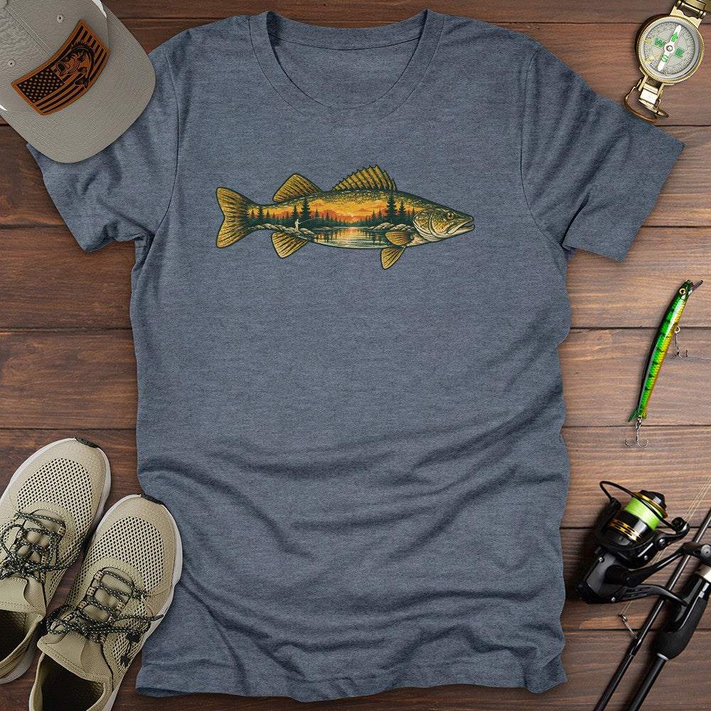 Wilderness Water T Shirt Gift For Fishing Enthusiast