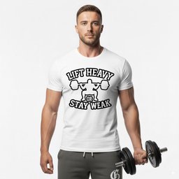Lift Heavy Or Stay Weak Mono T Shirt Gift For Fitness Lover