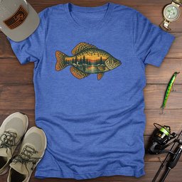 Sunset Scales T Shirt Gift For Fishing Enthusiast