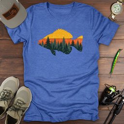 Sunset Crappie T Shirt Gift For Fishing Enthusiast
