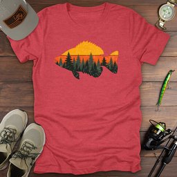 Sunset Crappie T Shirt Gift For Fishing Enthusiast