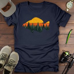 Sunset Crappie T Shirt Gift For Fishing Enthusiast
