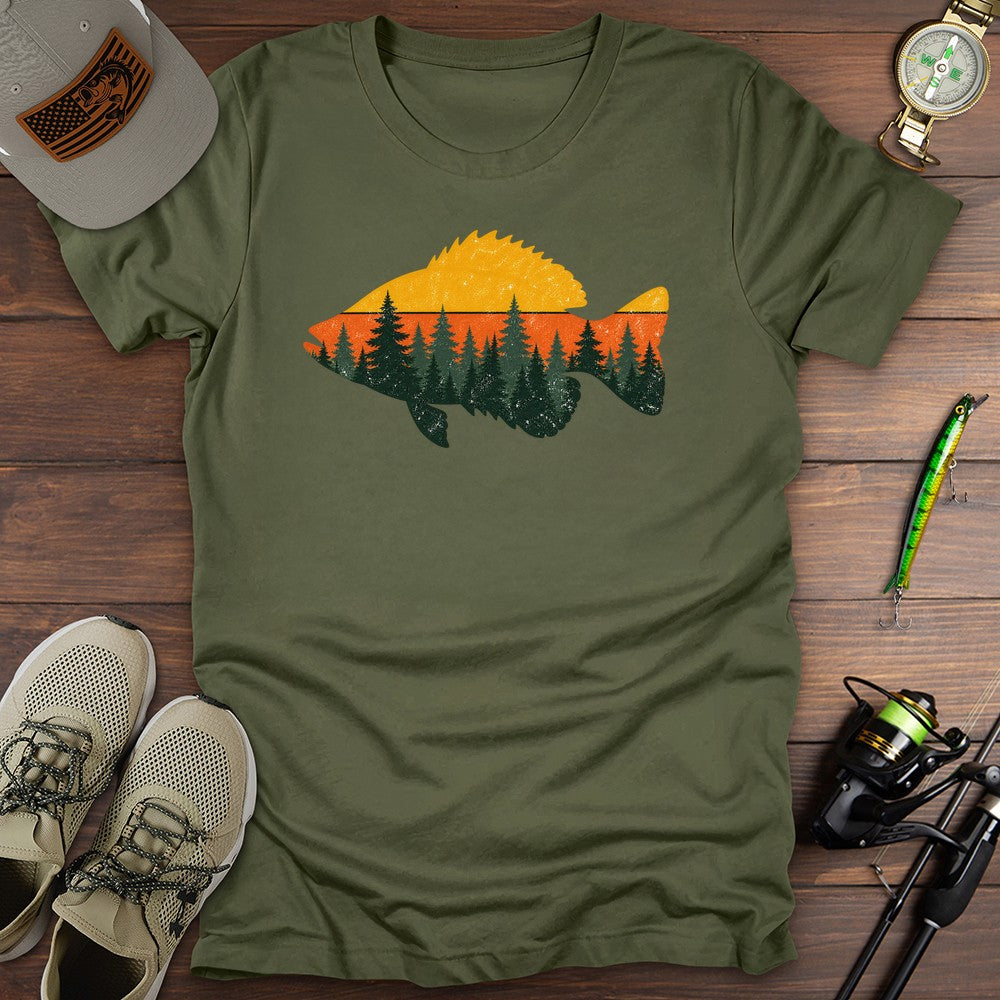 Sunset Crappie T Shirt Gift For Fishing Enthusiast