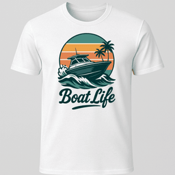 Boat Life Motorboat T Shirt Gift For Boat Owner