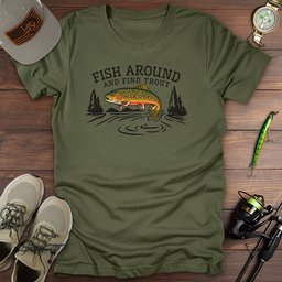 Trout Life T Shirt Gift For Fishing Enthusiast
