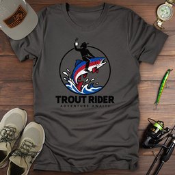 Trout Rider T Shirt Gift For Fishing Enthusiast