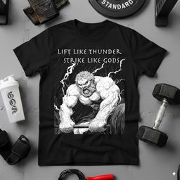 Lift Like Thunder Strike Like Gods T Shirt Gift For Fitness Lover