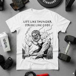 Lift Like Thunder Strike Like Gods T Shirt Gift For Fitness Lover