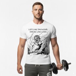 Lift Like Thunder Strike Like Gods T Shirt Gift For Fitness Lover