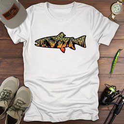 Trout Mountains T Shirt Gift For Fishing Enthusiast