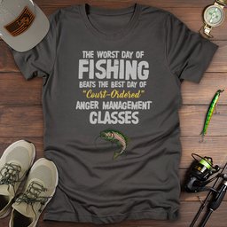 The Worst Day Of Fishing T Shirt Gift For Fishing Enthusiast