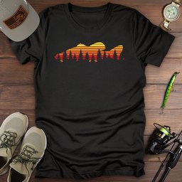 Wild Bass Horizon T Shirt Gift For Fishing Enthusiast