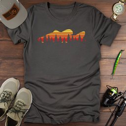 Wild Bass Horizon T Shirt Gift For Fishing Enthusiast