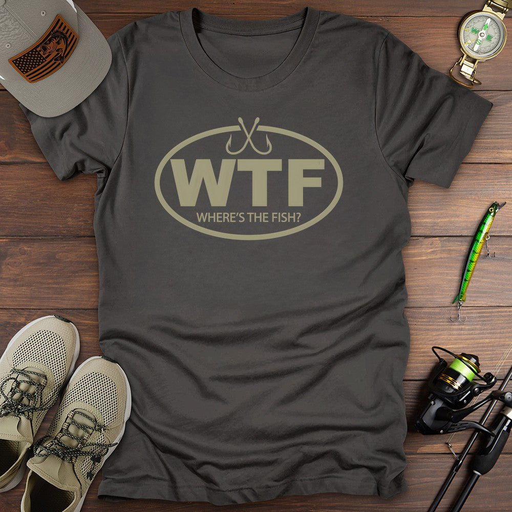 Wheres The Fish T Shirt Gift For Fishing Enthusiast