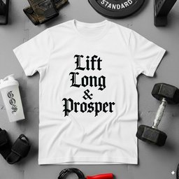 Lift Long And Prosper T Shirt Gift For Fitness Lover