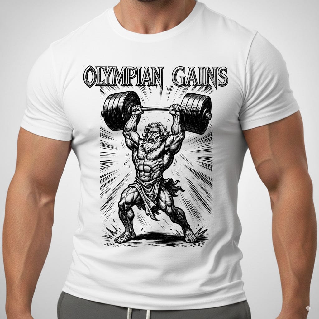 Olympian Gains T Shirt Gift For Fitness Lover