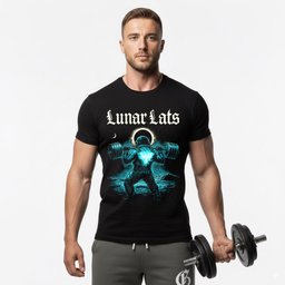 Lunar Lats T Shirt Gift For Fitness Lover