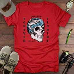 Trout Skull T Shirt Gift For Fishing Enthusiast