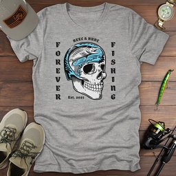Trout Skull T Shirt Gift For Fishing Enthusiast