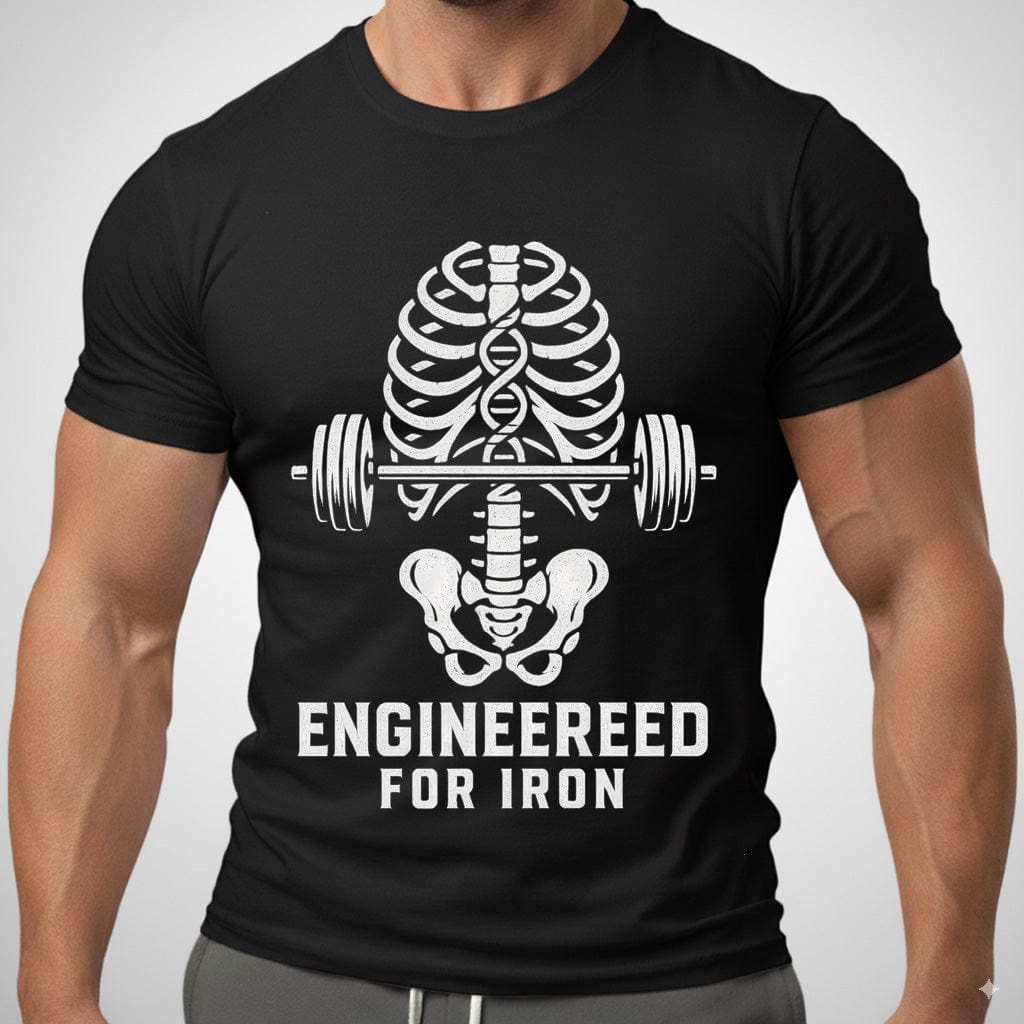 Engineered For Iron T Shirt Gift For Fitness Lover