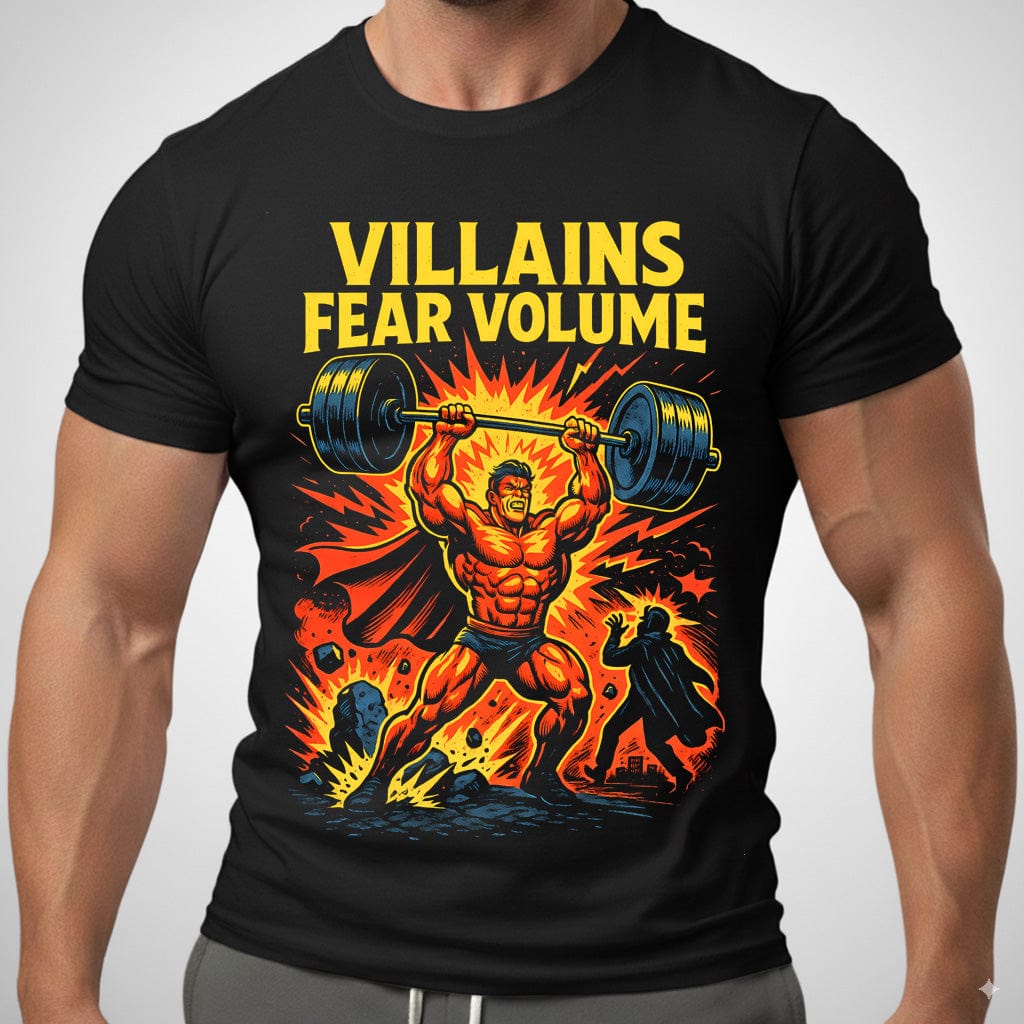 Villains Fear Volume T Shirt Gift For Fitness Lover