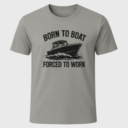 Born To Boat T Shirt Gift For Boat Owner