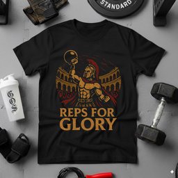 Reps For Glory T Shirt Gift For Fitness Lover