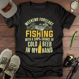 Weekend Forecast Fishing T Shirt Gift For Fishing Enthusiast